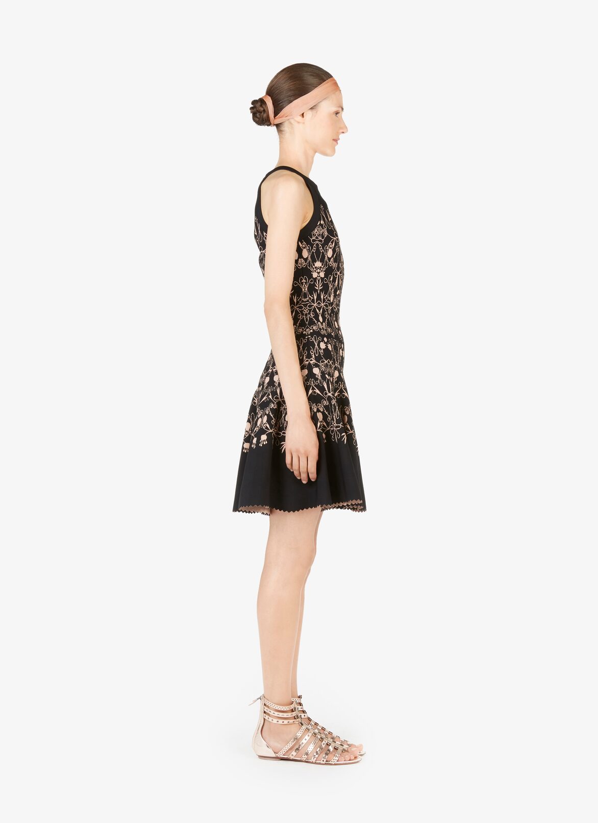 Dresses ALAÏA BLACK/LIGHT PINK DRESSES